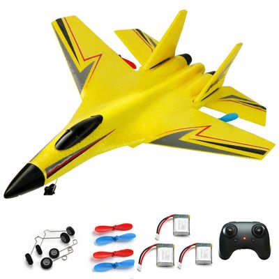 crohorizon RC Planes for Ages 14 Years and up,Remote Control Airplanes Toys for Teen,2CH Outdoor Foam RC Glider Fighter Jet for Teen and Adults Hobby Yellow