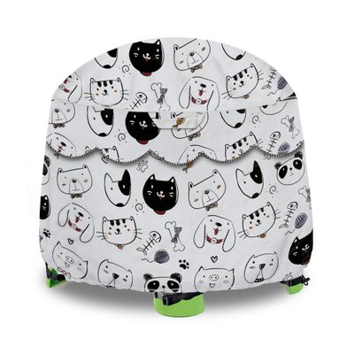 Kids Water Table Cover for Little Tikes Fish 'n Splash & Step2 Rain Showers  Waterproof Outdoor Toy Table Protector, Dustproof UV Resistant, Fits 34"D x 20"H (Pets Pattern, Cover Only)