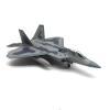 1:100 Scale F22 Aircraft Diecast Alloy Fighter Airplane Display for Livingroom Office Valentines Day Gifts Tabletop Decor, Silver Base view 2