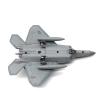 1:100 Scale F22 Aircraft Diecast Alloy Fighter Airplane Display for Livingroom Office Valentines Day Gifts Tabletop Decor, Silver Base view 3