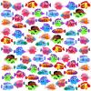 36pcs Plastic Tropical Mini Fish Toy Set for Children's Party Supplies and Decoration view 1