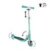 Globber - Flow Foldable Junior Lights 2 Wheel Folding Scooter for Children from 3 Years - Green view 2