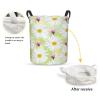 Foruidea Chamomile Flower Laundry Basket,Laundry Hamper,Collapsible Storage Bin, Oxford Fabric Clothes Baskets,Nursery Hamper For Home,Office,Dorm,Gift Basket, Medium view 2