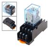 VUBBJCRS 10PCS MY4NJ DC/AC 12V 24V 36V 48V 110V 220V Coil 5A 4NO 4NC Power Relay DIN Rail 14 Pin time Relay with Socket Base (Color : Dc, Size : 36V) view 4