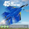 crohorizon RC Planes for Kids,Remote Control Airplanes Toys for Boys Girls,2CH Outdoor Foam RC Glider Fighter Jet for Teen and Adults Hobby Blue view 3