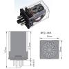 VUBBJCRS 10pcs Micro Universal Power Relay JTX-2C JTX-3C Mini Electromagnetic Relay Switch 8 11 pin 6V 24V 12V 220V AC DC with Base (Color : Jtx-3c, Size : DC6V) view 4
