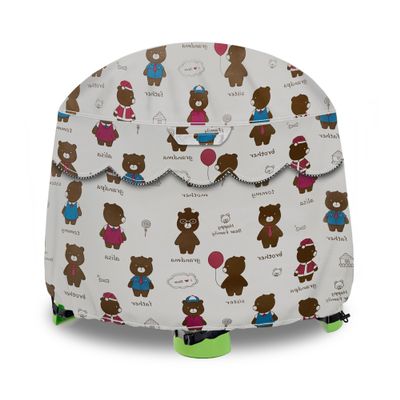 Water Table Cover for Little Tikes Fish 'n Splash  Waterproof Outdoor Toy , Dustproof UV Resistant Protector, Fits 34"D x 20"H Kids Water Play Table (Bear Pattern, Cover Only)