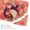 500 Piece Jigsaw Puzzle for Adults Personalized Picture Puzzle Women's Day Greeting Card Customized Wooden Puzzle for Family, Birthday, Wedding, Game Nights Gifts, 20.4"x15" view 3