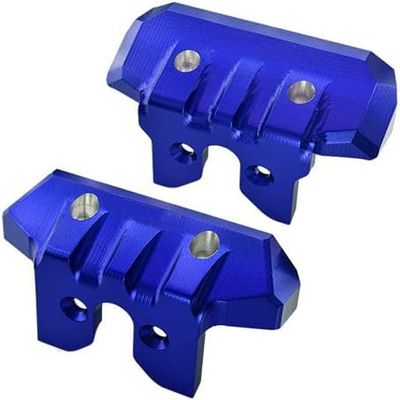 Aluminium Alloy Front + Rear tie bar Mount Bumper 9535 9536 for Traxxas 1/8 Sledge Monster Truck 95076-4 - Blue