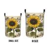 Foruidea Sunflower Music Notes Laundry Basket,Laundry Hamper,Collapsible Storage Bin, Oxford Fabric Clothes Baskets,Nursery Hamper For Home,Office,Dorm,Gift Basket view 4