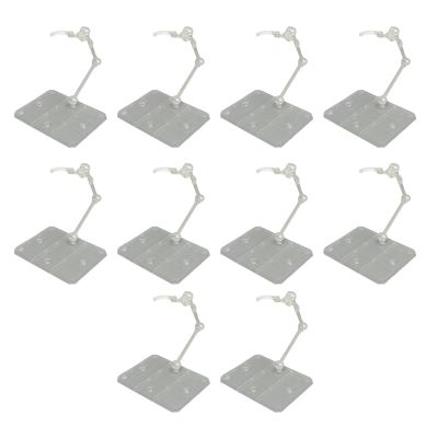 10 Sets Action Figure Stand,Figure Holder Doll Model Display Holder Base Doll Support Stand for 6in Models Action Base Display Stand Transparent Acrylic Anime Figure Display Stand Support Holder Base