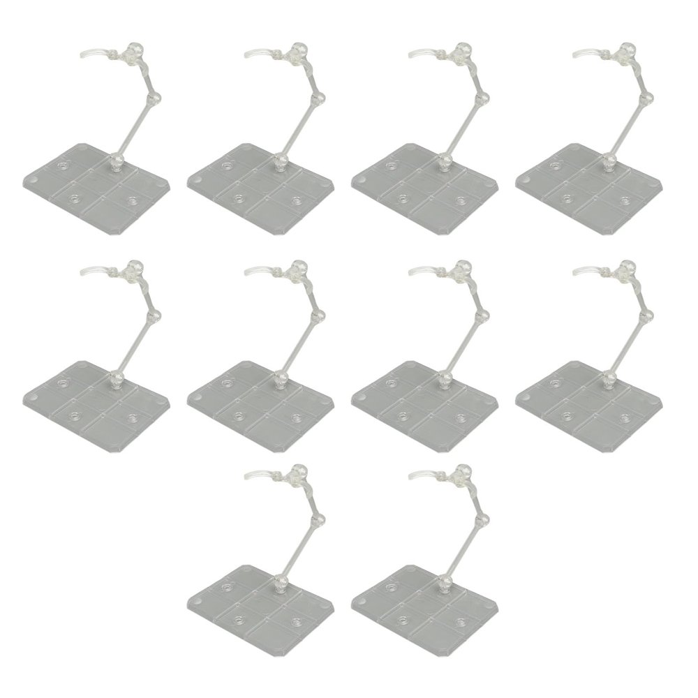 10 Sets Action Figure Stand,Figure Holder Doll Model Display Holder Base Doll Support Stand for 6in Models Action Base Display Stand Transparent Acrylic Anime Figure Display Stand Support Holder Base