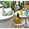 Gumney Resin Pineapple Piggy Bank, Pineapple Coin Bank Decorative Money Bank Resin Money Box Home Ornament Decoration,Pink-L view 3