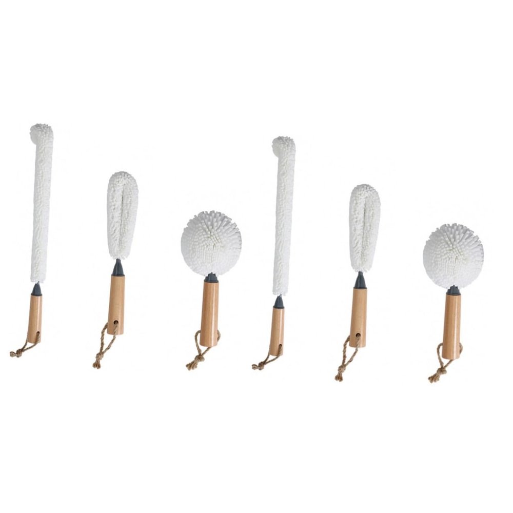 FRCOLOR 6pcs Bendable Cleaning Tools Mug Wine Glass Cleaning Dish Scrubbers Brush Cup Brush