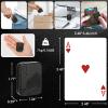 JUDIXY Fidget Slider, Metal Poker Push Card, Fidget Toys, Fidget Clicker, Fidget Toys for Adults, Relieve Stress Anxiety ADHD, Gift for Boyfriend, Husband and Father (Black A) view 2