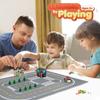 Lekebaby 12 Pack 10x10 Grey Road Base Plates, 4 Curve / 4 T Junction / 3 Straight / 1 Junction, Compatible with Major Brands view 2