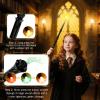 Maikoi Light Up Magic Wizard Wand with Sounds & 4 Color Lights Illuminating Witch Toys for Kids Cosplay Party Birthday Gift, Black, 2PCS view 3