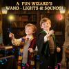 Maikoi Light Up Magic Wizard Wand with Sounds & 4 Color Lights Illuminating Witch Toys for Kids Cosplay Party Birthday Gift, Black, 2PCS view 4