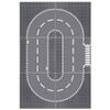 Lekebaby 6 Pack Road Base Plates, 10"x10" City Street Baseplates 100% Compatible with All Major Brands, 4 Curved/1 Straight/1 T-Junction view 1