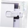 VICASKY 8pcs Childproof Locks for Fridges Cabinets Right Angle Safe Latch for Boy Girl Easy to Install Adhesive Strips Hidden Press Safety Locks view 3