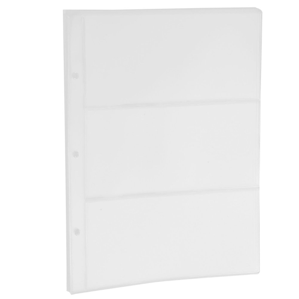 EXCEART 1bag Transparent Currency Holder Pages Banknote Protectors for Safe Display and Storage Pages Lightweight and Practical for Collectors
