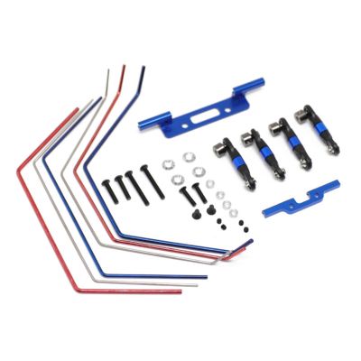 Aluminum Alloy 1/10 RC Car Front and Rear Sway Bars Set Replacement Parts for Traxxas Slash 2WD