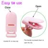 60 Pcs Pacifier Clip Holder Plastic Baby Binky Clips for DIY Dummy Teether -Keep Pacifiers and Mittens Secure with Paci Clip Mix 15 Colors view 4
