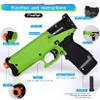 Lififun Fire Rat Series Soft Foam Dart Blaster, Premium Half Dart Blaster for Adults, Teens (Ages 14+) with Magazine & 20 Half-Length Darts, Toy Pistol Blaster 98 ft Range Zhenweiqi Green view 2