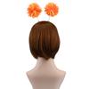2 Pieces Pom Pom Head Bopper-Yarn Spings Pom Headwear Party Headband for Adults and Kids (Orange) view 3