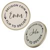 Andaz Press Personalized Couple Decision Coin Gifts, Custom Flip to Decide Coin, Decision Maker Coin, Funny Couple Gift for Boyfriend, Girlfriend, Husband, Wife, Men, Women, Includes Keychain Holder view 1