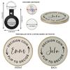 Andaz Press Personalized Couple Decision Coin Gifts, Custom Flip to Decide Coin, Decision Maker Coin, Funny Couple Gift for Boyfriend, Girlfriend, Husband, Wife, Men, Women, Includes Keychain Holder view 2
