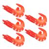 BESTonZON Simulated Shrimp Props Set of 5 Realistic Toy Shrimp for Kids Pretend Play Educational Food Props Photography and Home Decor view 1