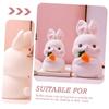 Abaodam Bunny Piggy Bank Cute -Shaped Vinyl Jar for Boys and Girls -Fall Money Saving Pot for Decor for Teaching Boys and Girls About Saving view 3