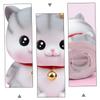 Abaodam Coin Bank Kitten Money Pot Vinyl Storage Pot Home Decor Educational Toy for Boys and Girls Teens view 3