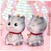 Abaodam Coin Bank Kitten Money Pot Vinyl Storage Pot Home Decor Educational Toy for Boys and Girls Teens view 4