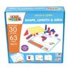 Junior Learning: Mathcubes - Shape, Length & Area - 30 Activity Set, Build & Learn, Blocks & Boards Hands On Math, Educational Set, Kids Ages 4+ view 1