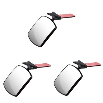UPKOCH 3pcs Adjustable Rear View Observation Mirror for Durable Safe and Firmly Secured Backseat Accessory for Monitoring Without Obstructing Visibility