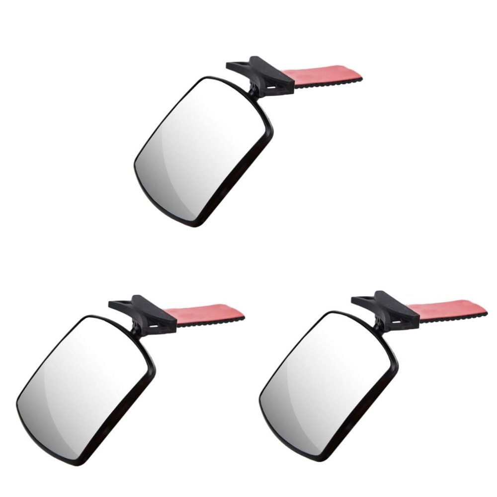 UPKOCH 3pcs Adjustable Rear View Observation Mirror for Durable Safe and Firmly Secured Backseat Accessory for Monitoring Without Obstructing Visibility