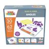 Junior Learning: Mathcubes - Angles - 30 Activity Set, Build & Learn, Blocks & Boards Hands On Math, Developmental & Education Set, Kids Ages 4+ view 1