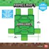 Officially Licensed Minecraft Ride-On Turtle Pool Raft Float - Dive into Beach Biome Fun, Oversized 72"x72" view 3