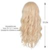 Cosela Kids Long Blonde Wavy Wig with Necklace Girls Cosplay Halloween Wig view 3