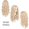 Cosela Kids Long Blonde Wavy Wig with Necklace Girls Cosplay Halloween Wig view 4