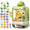 Eohemeral Dinosaur Claw Machine for Kids,Electronic Arcade Game Machine with Music,Mini Vending Machine Boys Birthday Toys Gifts Age 3+ Years,Includes 10 Plush Toys & 12 Dinosaur Accessories view 1