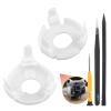 for DJI Mini 4 Pro Gimbal Shock Absorption Rubber Replacement for DJI Mini 4 Pro Damper Rubber Gimbal Camera Shock Absorber Drones Accessories Parts with Tools(Left and Right) view 1
