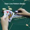 CONTINUE 47 x 47 Inch Poker Table Mat 8 Players Texas Hold'em Poker Mat Professional Poker Mat Anti-Slip Rubber Poker Table Top Layout with Carrying Bag for Poker Games, Blackjack, Casino view 3