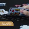 CONTINUE Poker Mat 6 Players Portable Poker Table Top Black Wrap Texas Hold'em Poker Mat Rubber Poker Layout with Carrying Bag for Poker Games, Blackjack, Casino55 x 27 Inch view 4