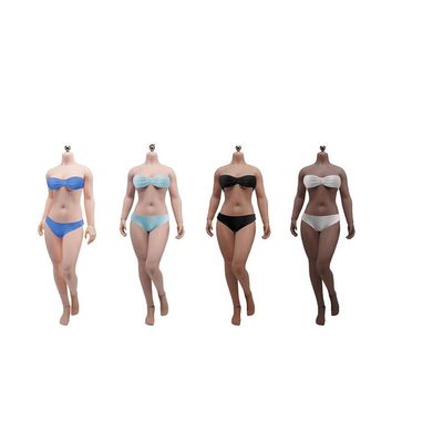 1/6 Scale Female Body,12inch Super Flexible Medium Bust Buxom Version Female Seamless Action Figure Body Collection (S29C Black Skin)