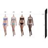 1/6 Scale Female Body,12inch Super Flexible Medium Bust Buxom Version Female Seamless Action Figure Body Collection (S29C Black Skin) view 2