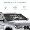 vroos Grace Gratitude and Grit Front Windshield Shade Foldable Car Windshield Sunshade Blocks Uv Rays Keep Vehicle Cool Small, White view 4