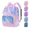 M YESCUSTOM Custom Diaper Bag Backpack for Girls Boys Large Capacity with Pockets Gradient Pink Blue Personalized Baby Diaper Bags for Mom Waterproof Nappy Baby Bag with Name Mothers Day Gift view 1